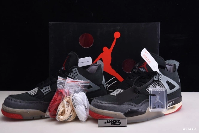 1st Kicks White CV9388-001 Bred x 4 Off Air Retro Jordan 0712